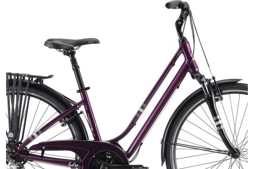 Rower damski Liv  Flourish FS 2 - Śliwkowy - w 100% gotowy do jazdy